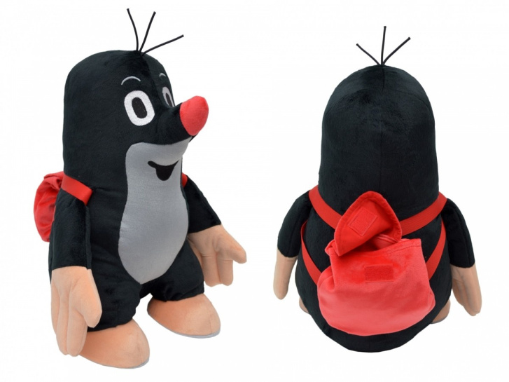 Plyšový Krtek s batohem 35 cm