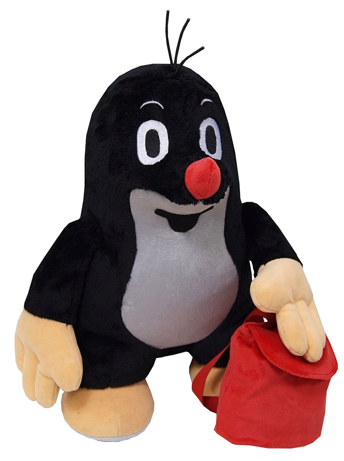 Plyšový Krtek s batohem 35 cm