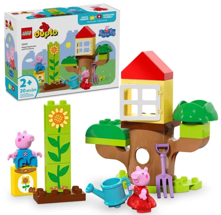 LEGO DUPLO –  Prasátko Peppa – zahrada a dům na stromě