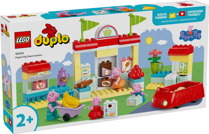 10434 Lego Duplo – Prasátko Peppa a supermarket