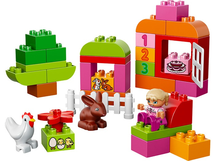 10571 LEGO DUPLO - Růžový box plný zábavy