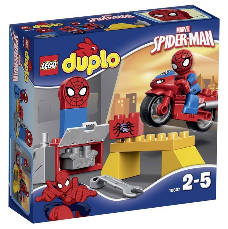 10607 LEGO DUPLO - Spider-manova dílna pro motorku
