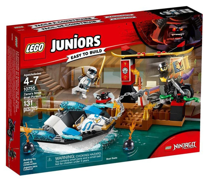 10755 LEGO JUNIORS - Pronásledování v Zaneovém ninja člunu