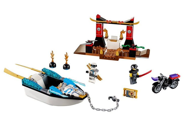 10755 LEGO JUNIORS - Pronásledování v Zaneovém ninja člunu