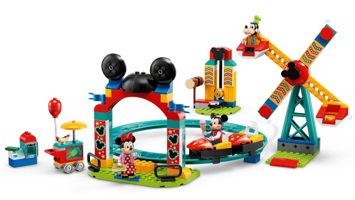 10778 Lego Disney- Mickey, Minnie a Goofy na Jarmarku