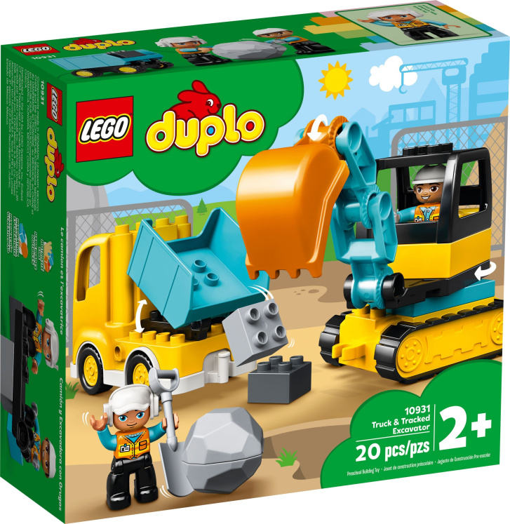 10931 Lego Duplo – Náklaďák a pásový bagr