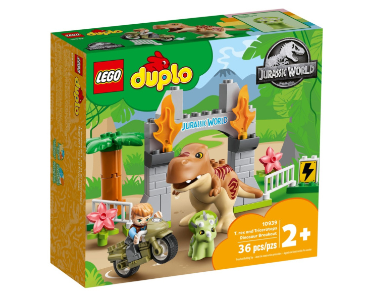 10939 Lego Duplo – T-Rex a Triceratops na útěku