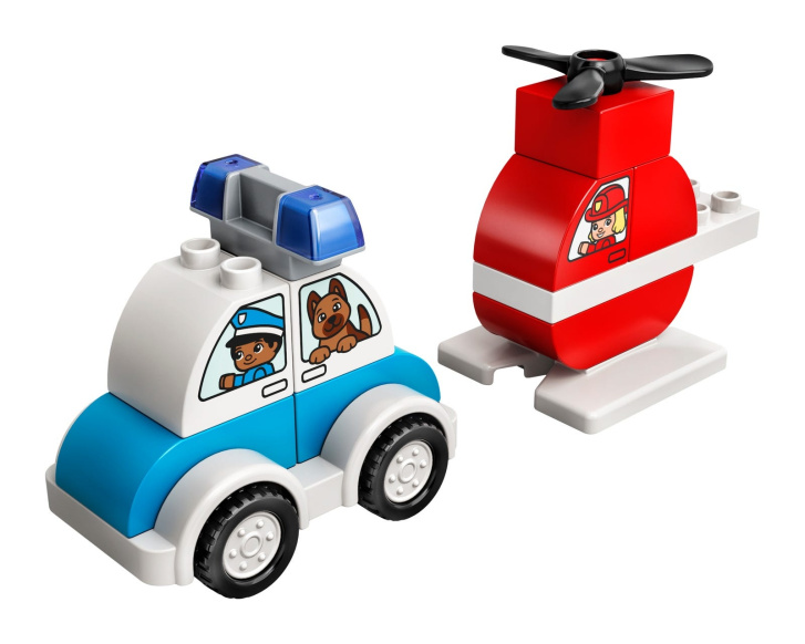 10957 LEGO DUPLO - Hasičský vrtulník a policejní auto
