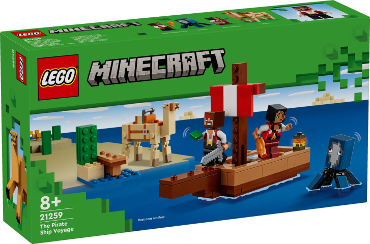 21259 Lego Minecraft – Plavba na pirátské lodi