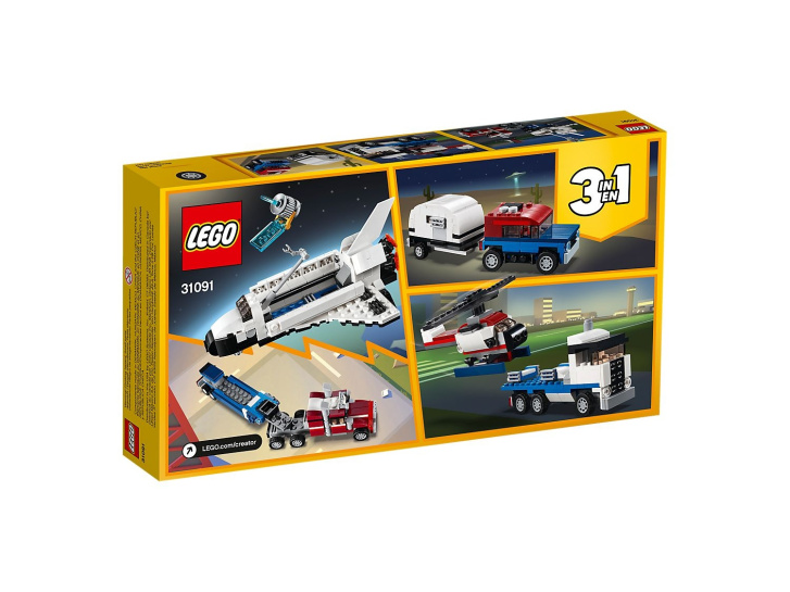 31091 LEGO CREATOR - Kamion na přepravu raketoplánu