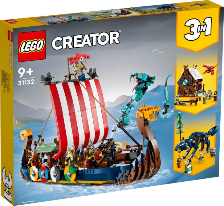 31132 Lego Creator- Vikinská Loď A Mořský Had