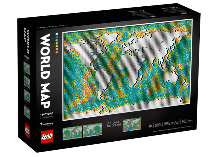 31203 Lego Art- Mapa světa