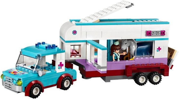 41125 LEGO FRIENDS – Veterinářský přívěs s koněm