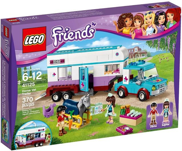 41125 LEGO FRIENDS – Veterinářský přívěs s koněm