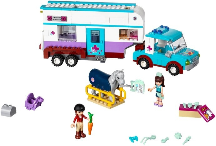41125 LEGO FRIENDS – Veterinářský přívěs s koněm