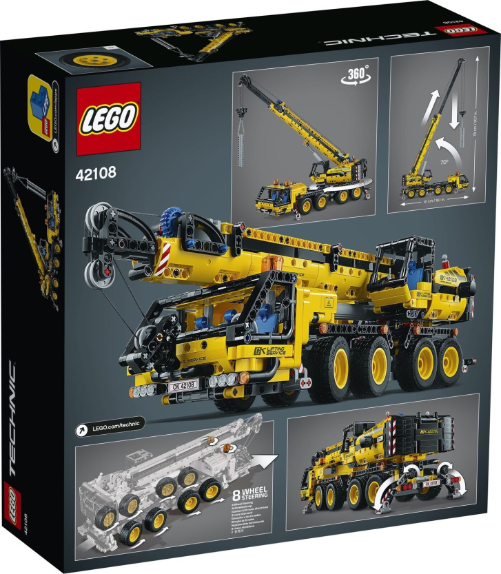 42108 LEGO TECHNIC - Pojízdný jeřáb