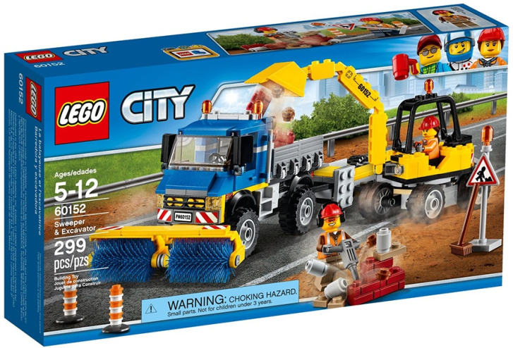 60152 LEGO CITY - Zametací vůz a bagr