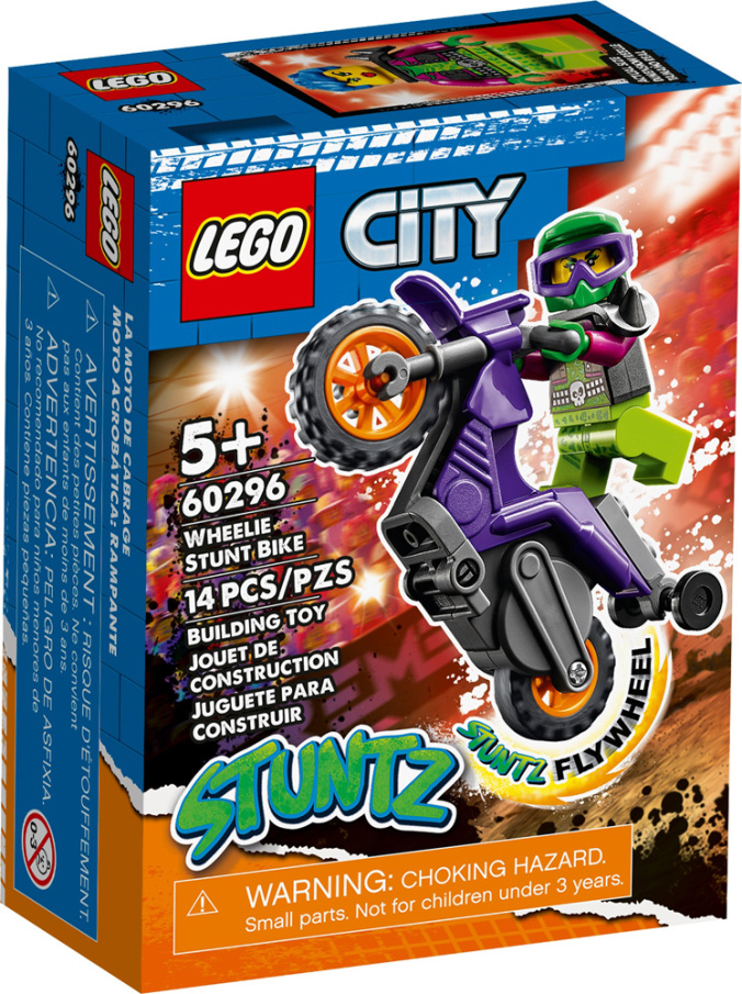 60296 Lego City Stunz – Kaskadérská wheelie motorka
