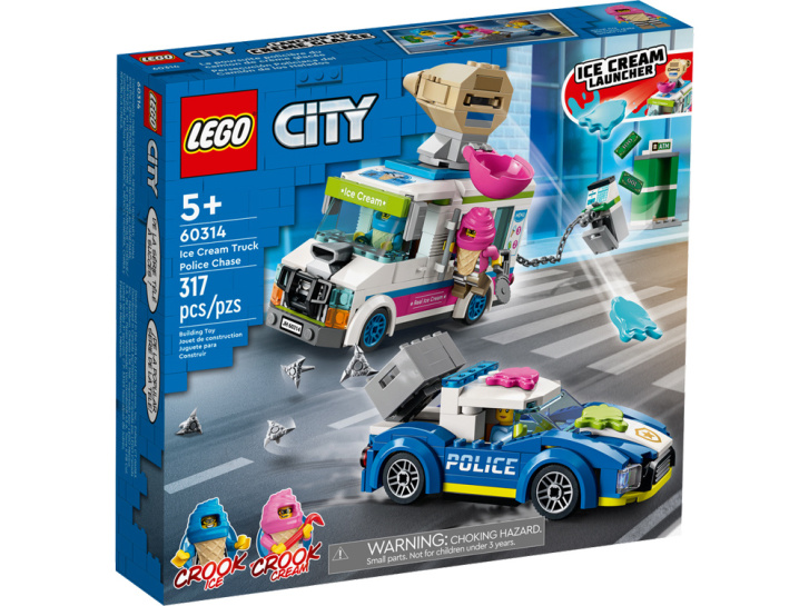 60314 Lego City – Policejní naháněčka se zmrzlinářským autem