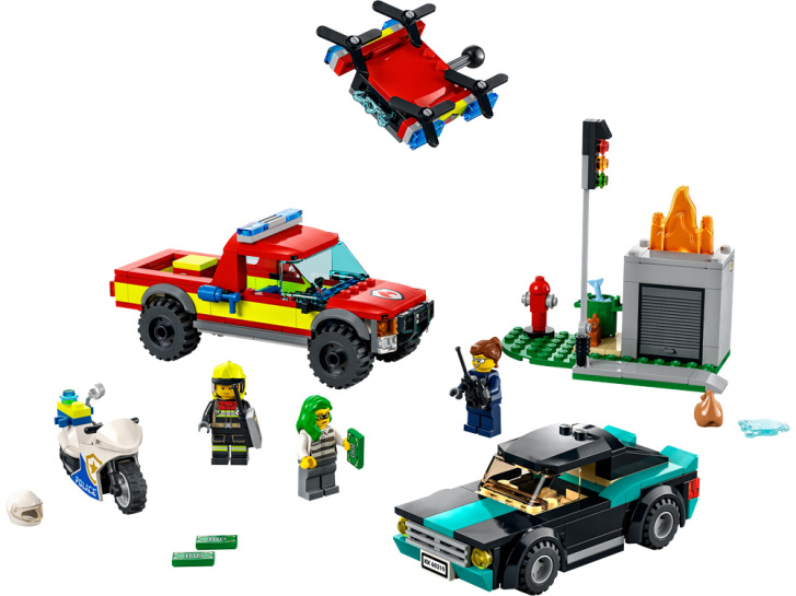 60319 Lego City – Hasiči a policejní naháněčka