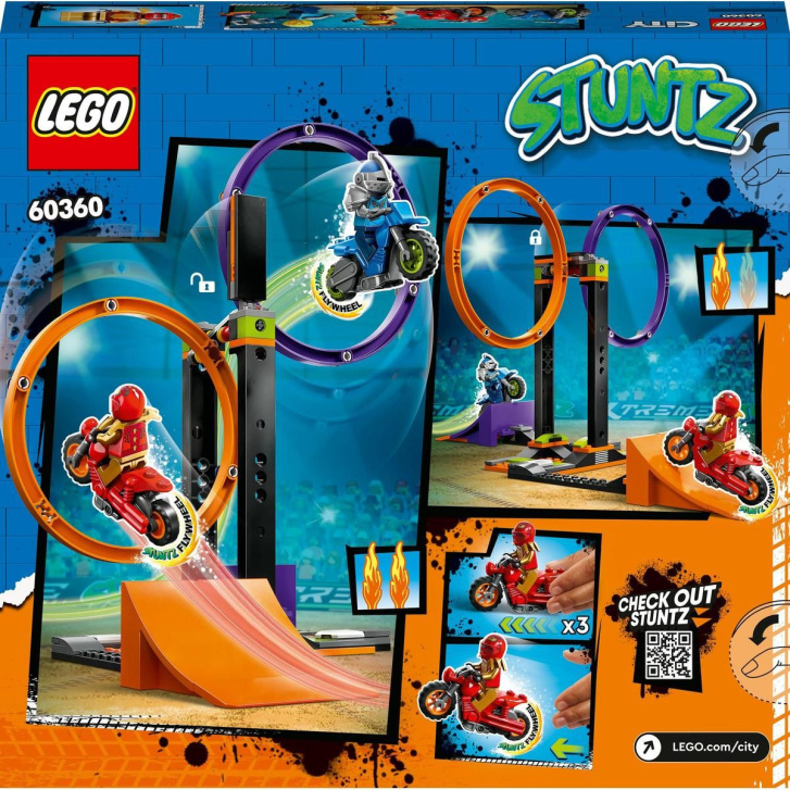 60360 Lego City – Kaskadérská výzva s rotujícími kruhy