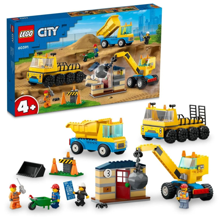 60391 Lego City – Stavební dodávka a demoliční jeřáb