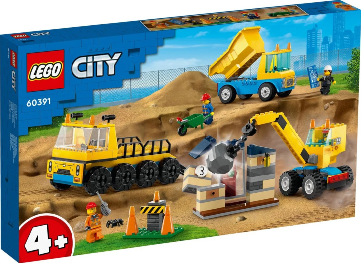 60391 Lego City – Stavební dodávka a demoliční jeřáb