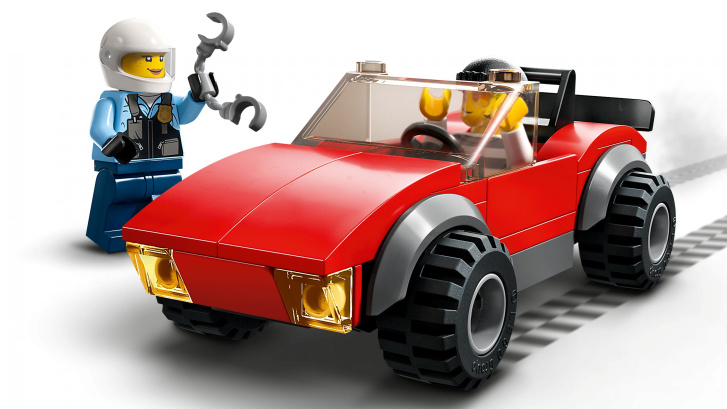 60392 Lego City – Honička auta s policejní motorkou