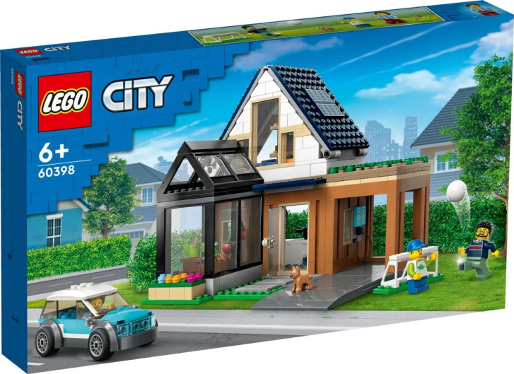 60398 Lego City- Rodinný dům a elektromobil