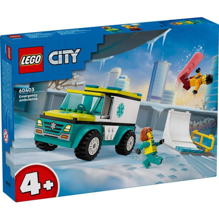 60403 Lego City – Sanitka a snowbordista