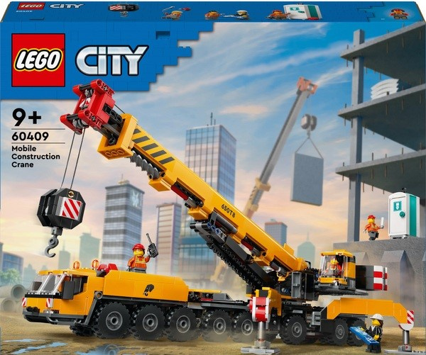 60409 Lego City – Žlutý pojízdný stavební jeřáb