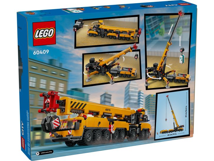 60409 Lego City – Žlutý pojízdný stavební jeřáb