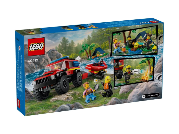 60412 Lego City – Hasičské auto 4x4 a záchranný člun