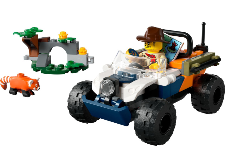 60424 Lego City – Čtyřkolka na průzkum džungle – mise panda červená