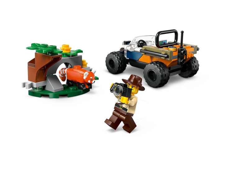 60424 Lego City – Čtyřkolka na průzkum džungle – mise panda červená