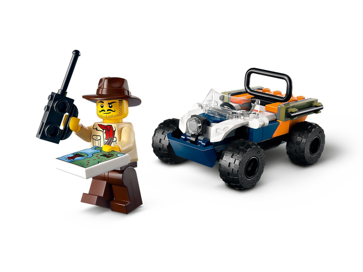 60424 Lego City – Čtyřkolka na průzkum džungle – mise panda červená