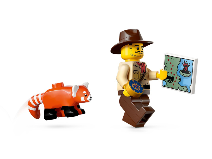 60424 Lego City – Čtyřkolka na průzkum džungle – mise panda červená