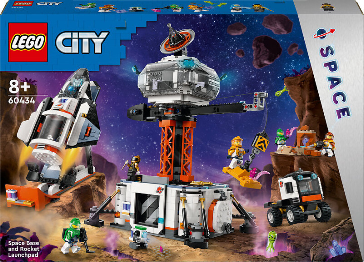 60434 Lego City – Vesmírná základna a startovací plošina pro raketu