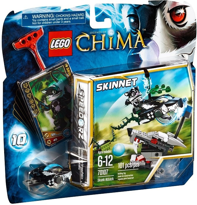 70107 LEGO CHIMA - Skunk útočí