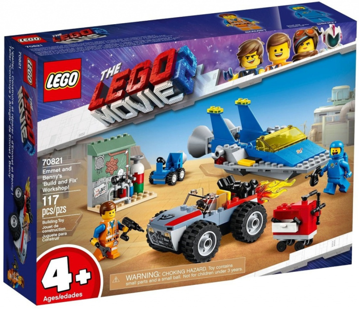 70821 LEGO MOVIE 2 - Emmetova a Bennyho dílna „Postav a oprav!"