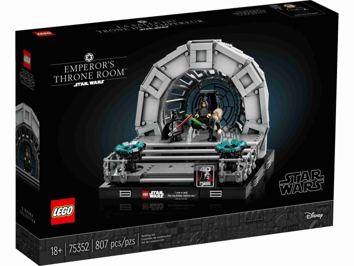 75352 Lego Star Wars – Císařova trůnní síň – diorama