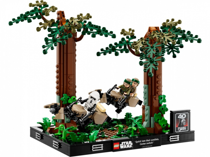 75353 Lego Star Wars – Naháněčka Spídrů na planétě Endor – diorama