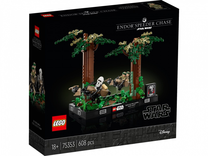 75353 Lego Star Wars – Naháněčka Spídrů na planétě Endor – diorama