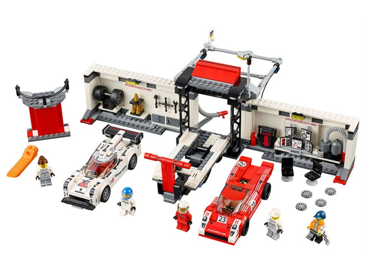 75876 LEGO SPEED CHAMPIONS - Porsche 919 Hybrid & 917K ulička v boxech