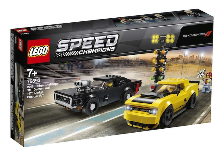 75893 LEGO SPEED CHAMPIONS - 2018 Dodge Challenger SRT Demon a 1970 Dodge Charger R/T