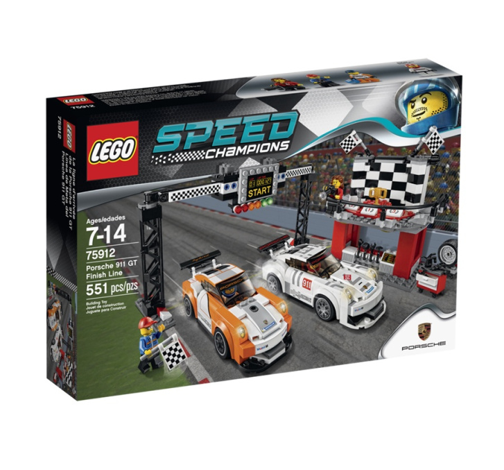75912 LEGO SPEED CHAMPIONS - Porsche 911 GT v cílové rovince