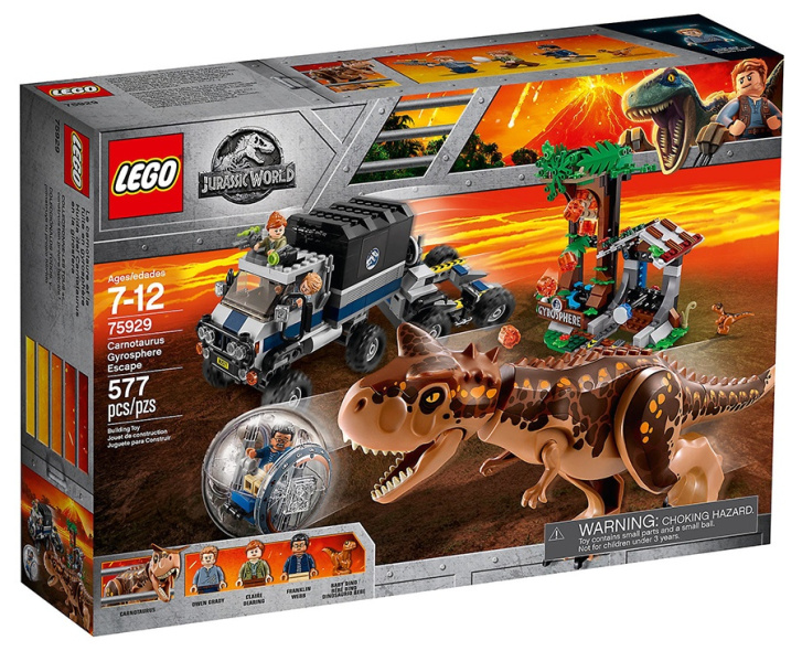 75929 LEGO JURASSIC WORLD - Útěk Carnotaura z Gyrosféry