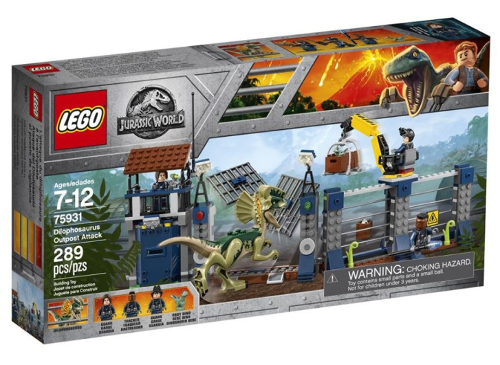 75931 LEGO JURASSIC WORLD - Útok Dilophosaura na strážní stanoviště