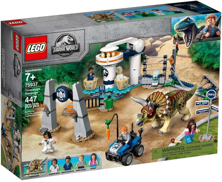 75937 LEGO JURASSIC WORLD – Triceratopsovo běsnění