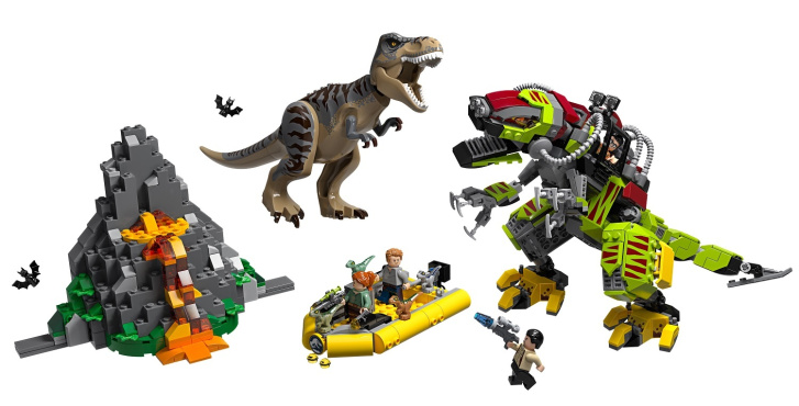 75938 LEGO JURASSIC WORLD – T. rex vs. Dinorobot